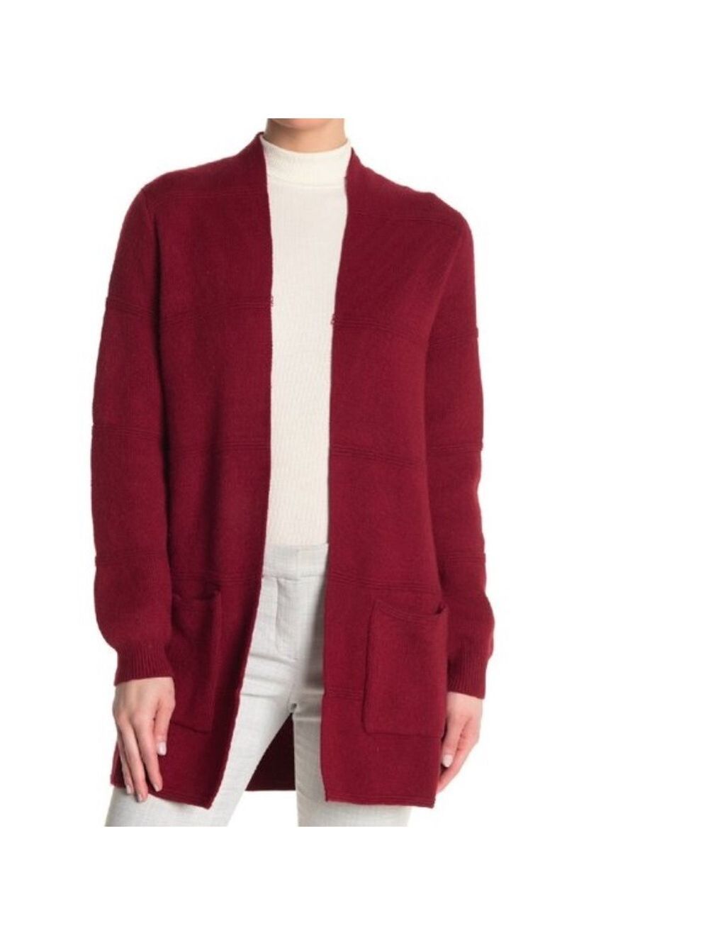 JOSEPH A Textured Open Front Cardigan